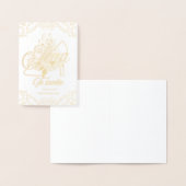 Invitation Bridal Shower Oro Folie Kaarten (Display)