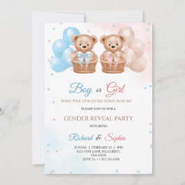 Invitation card for gender Reveal party Kaart