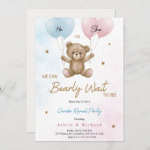 Invitation card for gender reveal party kaart (Voorkant / Achterkant)