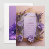 Invitation card kaart (Voorkant / Achterkant)