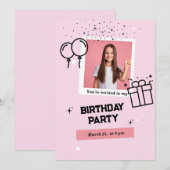 Invitation card  kaart (Voorkant / Achterkant)