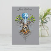 Invitation card kaart (Staand voorkant)