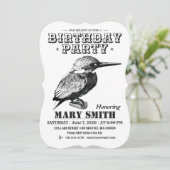 Invitation Card_Western Style (Common Kingfisher) Kaart (Staand voorkant)