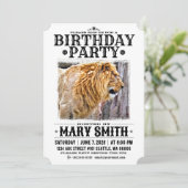 Invitation Card_Western Style (Lion) Kaart (Staand voorkant)