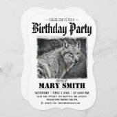 Invitation Card_Western Style (Wolf) Kaart (Voorkant / Achterkant)