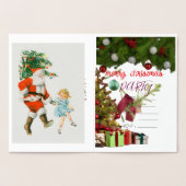 invitation christmas foil card folie kaarten (Binnen)