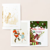invitation christmas foil card folie kaarten (Display)