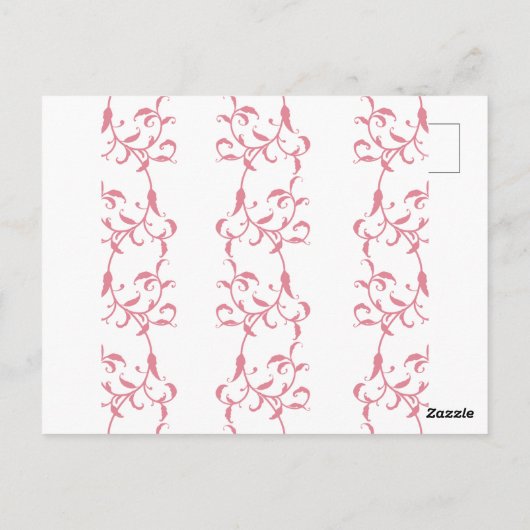 Invitation de boda decorada con hojas de acanto briefkaart (Achterkant)