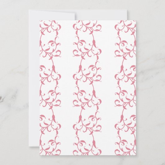 Invitation de boda decorada con hojas de acanto kaart (Achterkant)