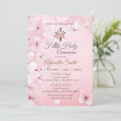 Invitation First Boy Communion Kaart (Staand voorkant)