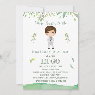 Invitation First Holy Communion HUGO Kaart