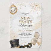 Invitation for a new year celebrations  kaart (Voorkant)