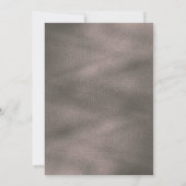 Invitation for a Quinceañera with elegant floral  Kaart (Achterkant)