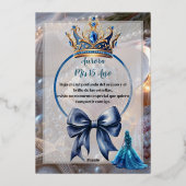 Invitation for  for agirls fifteenth  birthday folie uitnodiging (Achterkant)