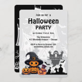 Invitation : HALLOWEEN House #1 Kaart (Voorkant / Achterkant)