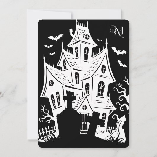 Invitation : HALLOWEEN House #1 Kaart (Achterkant)