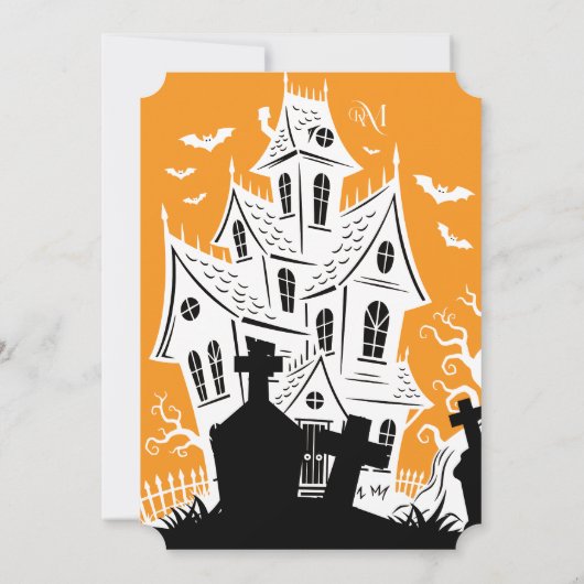 Invitation : HALLOWEEN House #3 Kaart (Achterkant)