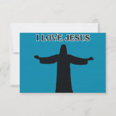 Invitation i love jesus kaart (Voorkant)