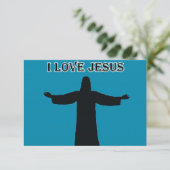 Invitation i love jesus kaart (Staand voorkant)