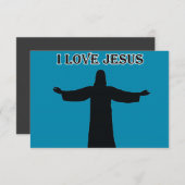 Invitation i love jesus kaart (Voorkant / Achterkant)