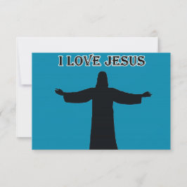Invitation i love jesus kaart