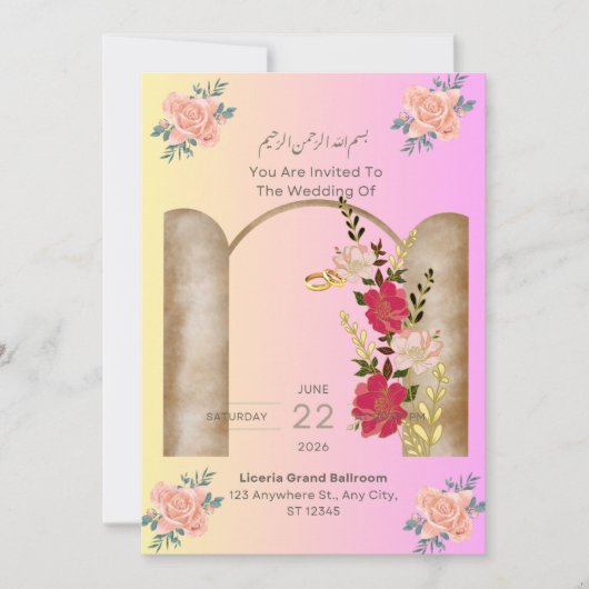 Invitation Kaart (Voorkant)