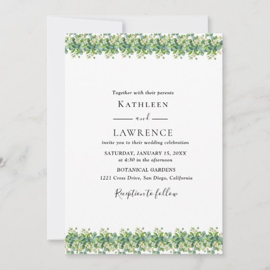 Invitation Kaart (Voorkant)