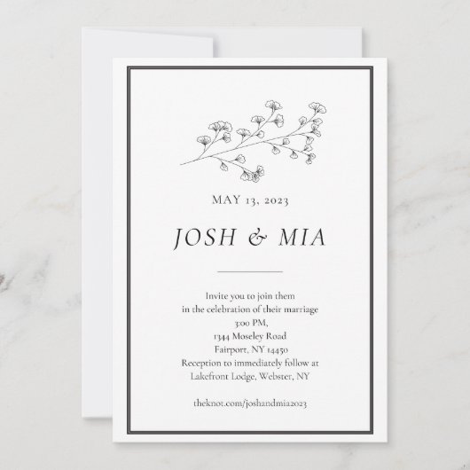 Invitation Kaart (Voorkant)