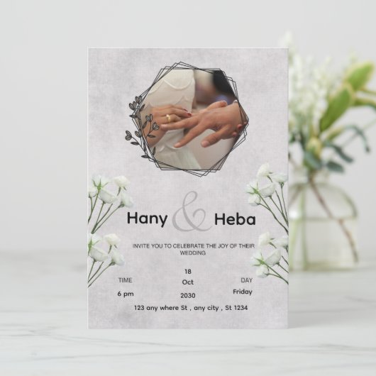 Invitation Kaart (Staand voorkant)