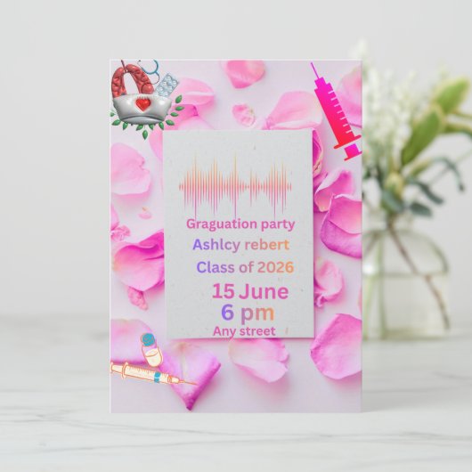 Invitation Kaart (Staand voorkant)