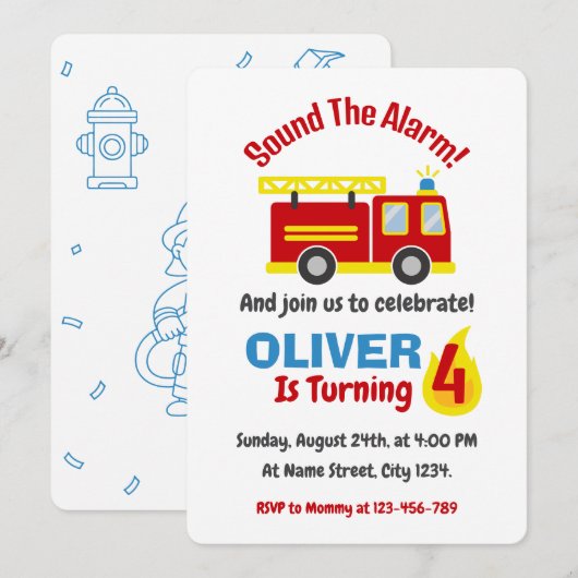 Invitation Kaart (Voorkant / Achterkant)