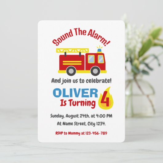 Invitation Kaart (Staand voorkant)