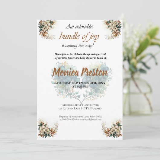 Invitation Kaart (Staand voorkant)