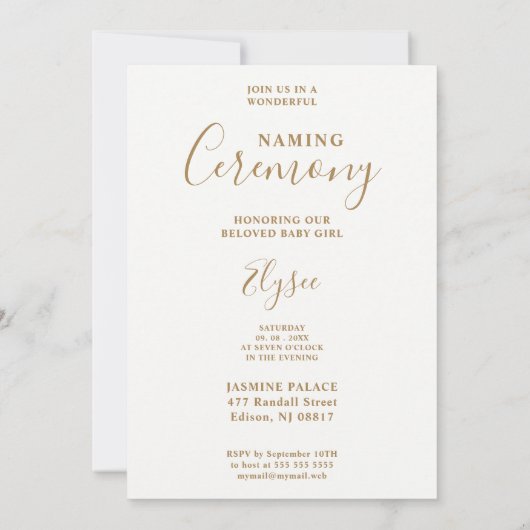 Invitation Kaart (Achterkant)