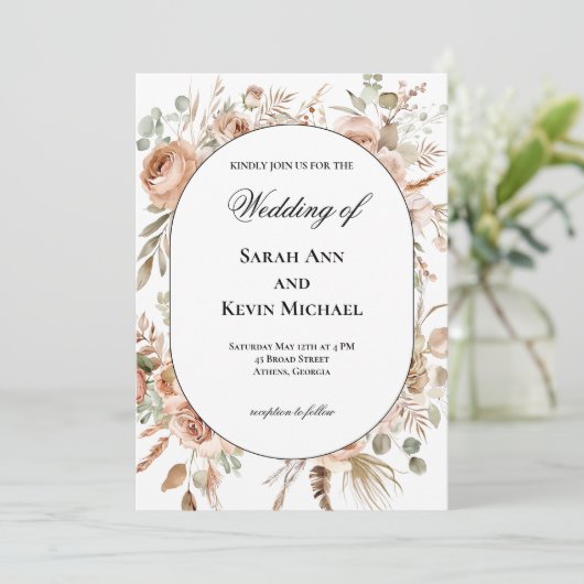 Invitation Kaart (Staand voorkant)