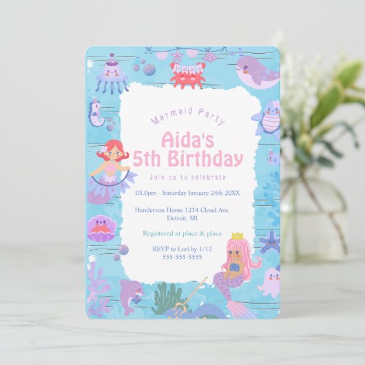 Invitation Kaart (Staand voorkant)