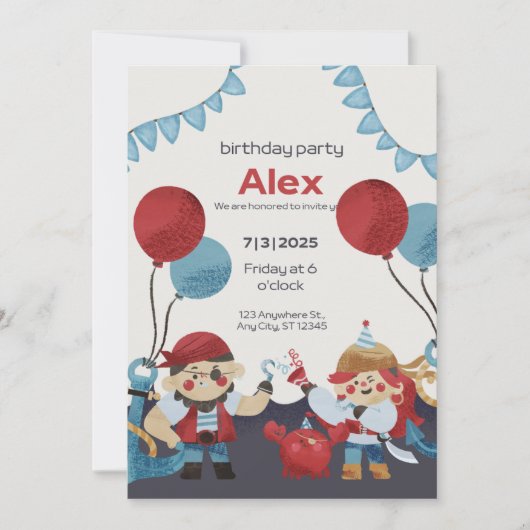 Invitation Kaart (Voorkant)