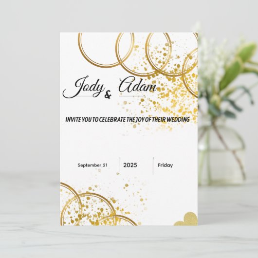 Invitation Kaart (Staand voorkant)