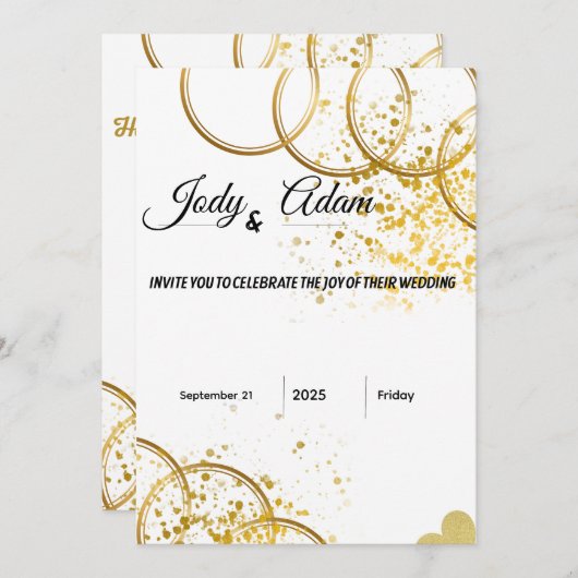 Invitation Kaart (Voorkant / Achterkant)