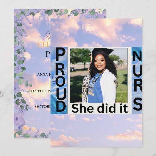 Invitation Kaart (Voorkant / Achterkant)