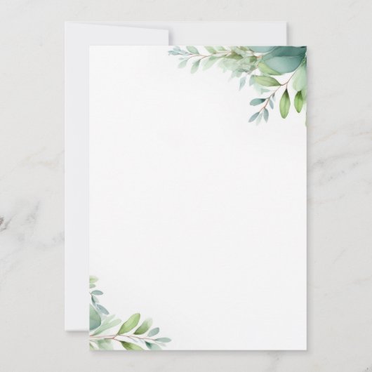 Invitation Kaart (Achterkant)