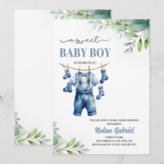 Invitation Kaart (Voorkant / Achterkant)