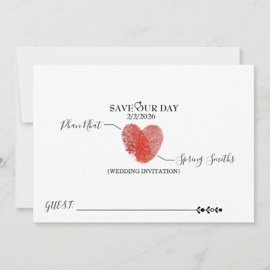 Invitation Kaart (Voorkant)