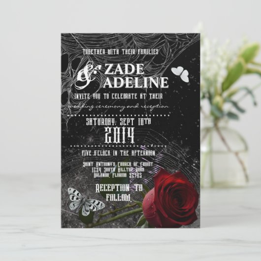 Invitation Kaart (Staand voorkant)