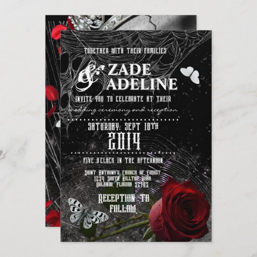 Invitation Kaart (Voorkant / Achterkant)