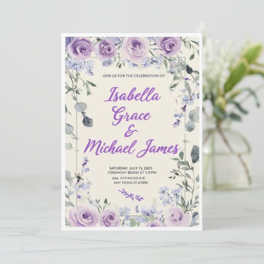 Invitation Kaart (Staand voorkant)