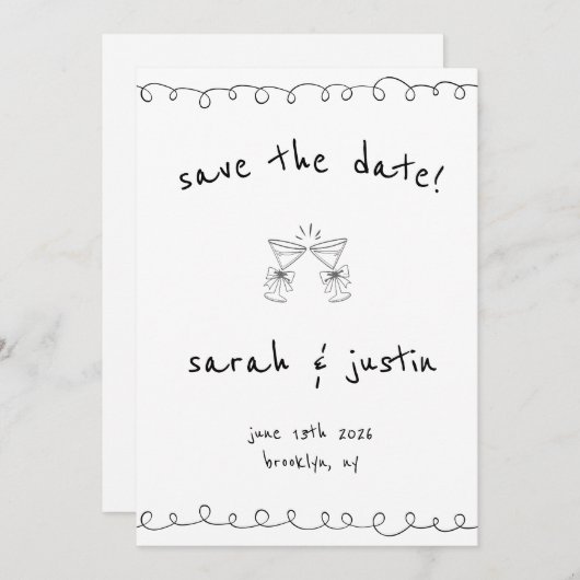 Invitation Kaart (Voorkant / Achterkant)