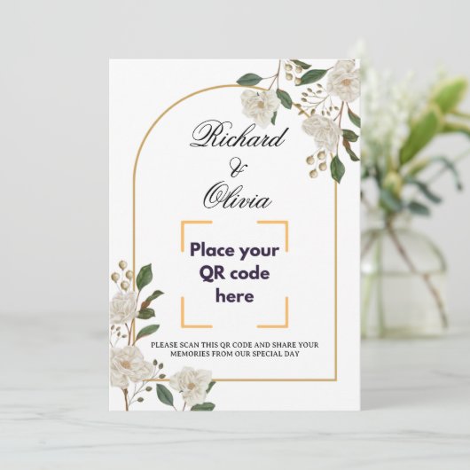 Invitation Kaart (Staand voorkant)