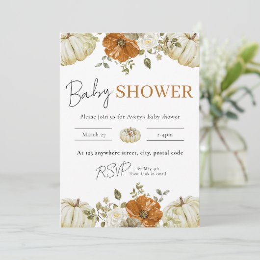 Invitation Kaart (Staand voorkant)