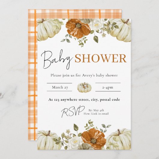 Invitation Kaart (Voorkant / Achterkant)